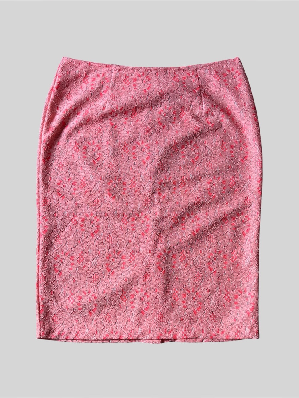 New Coral Lace Workwear Pencil Skirt